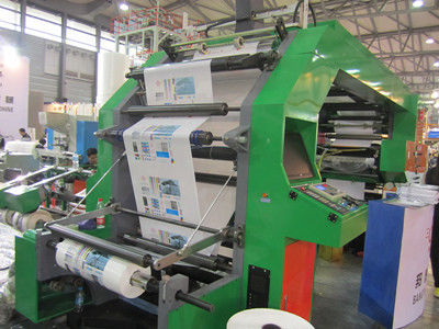 China Selbststretchfolie-flexographische Druckmaschine mit doppeltes Gesichts-geschlossener Art Rakel fournisseur