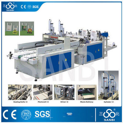 China Selbstproduktionsmaschine/Ausrüstung der Plastiktüte-9Kw mit zwei versiegelnden Messern fournisseur