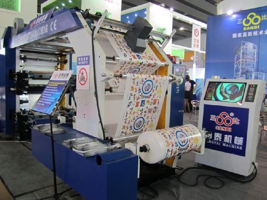 China Rollen-Papier Flexo-Druckmaschine durch Selbstspannungs-Steuerung fournisseur